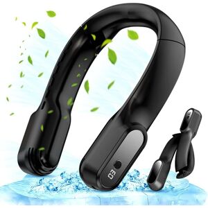 Tinor - Foldable and Portable Neck Fan, Portable Fan Mini usb Fan, Small Neck Cooler (Black) Tinor - Foldable and Portable Neck Fan, Portable Fan Mini usb Fan, Small Neck Cooler (Black)