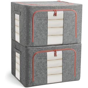 TINOR Foldable and Rigid Storage Bags for Duvets, Grey (24L) TINOR Foldable and Rigid Storage Bags for Duvets, Grey (24L)