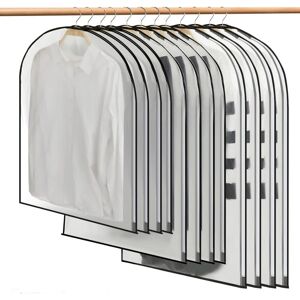 Tinor - Garment Covers, 12 Pcs Suit Cover, Garment Bag, Transparent Waterproof Dustproof Protection (Sx4+Mx4+Lx4) Tinor - Garment Covers, 12 Pcs Suit Cover, Garment Bag, Transparent Waterproof Dustproof Protection (Sx4+Mx4+Lx4)