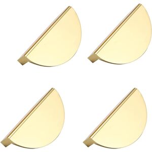 Linghhang - 4 Pieces Metal Kitchen Handles, Gold Metal Furniture Handles, Gold Metal Cabinet Handles, for Office Furniture, Bedroom Cabinet Linghhang - 4 Pieces Metal Kitchen Handles, Gold Metal Furniture Handles, Gold Metal Cabinet Handles, for Office Furniture, Bedroom Cabinet