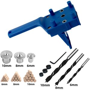 SERBIA Bleu 41 pcs Gabarits de Perçage Cheville Gabarit de Percage Tourillon Kit Gabarait de Goujon Menuiserie à Trou Droit avec Centreur Tourillon 6/8/10mm SERBIA Bleu 41 pcs Gabarits de Perçage Cheville Gabarit de Percage Tourillon Kit Gabarait de Goujon Menuiserie à Trou Droit avec Centreur Tourillon 6/8/10mm