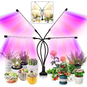 TINOR Grow Light for Indoor Plants - Upgraded Version 80 led Grow Lights with Full Spectrum & Red Blue Spectrum, 3/9/12H Timer, 10 Dimmable Levels, TINOR Grow Light for Indoor Plants - Upgraded Version 80 led Grow Lights with Full Spectrum & Red Blue Spectrum, 3/9/12H Timer, 10 Dimmable Levels,
