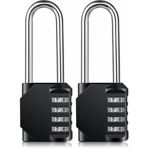 Tinor - Heavy Duty Combination Padlock - Weatherproof Padlock, Resettable Lock, 2.5' Long 4 Digit Zinc Alloy Shackle, 2Pcs Tinor - Heavy Duty Combination Padlock - Weatherproof Padlock, Resettable Lock, 2.5' Long 4 Digit Zinc Alloy Shackle, 2Pcs
