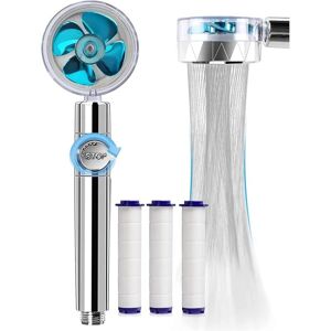 Linghhang - Water-saving and anti-scale high-pressure shower head, three-stage filtration system, 3 replaceable filter elements Linghhang - Water-saving and anti-scale high-pressure shower head, three-stage filtration system, 3 replaceable filter elements