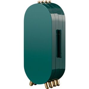 Tinor - Jewelry Box, Jewelry Organizer, Foldable, Gold Finish, Portable, Emerald Green Tinor - Jewelry Box, Jewelry Organizer, Foldable, Gold Finish, Portable, Emerald Green