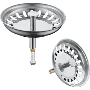 Linghhang - 79mm Kitchen Sink Strainer, Stainless Steel Sink Stopper, 2 Pack, Anti-Clog Strainer, Fits Most Kitchen Sinks, Improve Kitchen Convenience Linghhang - 79mm Kitchen Sink Strainer, Stainless Steel Sink Stopper, 2 Pack, Anti-Clog Strainer, Fits Most Kitchen Sinks, Improve Kitchen Convenience