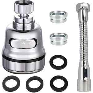 Tinor - Kitchen Faucet Aerator, 360 Degree, 3 Modes, Stainless Steel/Plastic/Silicone, Silver Tinor - Kitchen Faucet Aerator, 360 Degree, 3 Modes, Stainless Steel/Plastic/Silicone, Silver