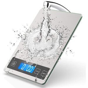 TINOR Kitchen scale, 10 kg stainless steel and tempered glass, with large weighing surface, 1 g accuracy, food scale TINOR Kitchen scale, 10 kg stainless steel and tempered glass, with large weighing surface, 1 g accuracy, food scale