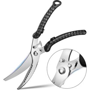Linghhang - Kitchen Scissors, Poultry Scissors Kitchen Shears, Multi-Purpose Scissors with Scraping Fish Scales Function, Chicken Scissors, Po Linghhang - Kitchen Scissors, Poultry Scissors Kitchen Shears, Multi-Purpose Scissors with Scraping Fish Scales Function, Chicken Scissors, Po