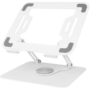Tinor - Laptop Stand with 360° Rotating Base, Adjustable Ergonomic Holder (White) Tinor - Laptop Stand with 360° Rotating Base, Adjustable Ergonomic Holder (White)