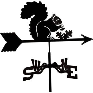Tinor - Metal Weather Vane, Garden Weather Vane, Weather Vane With Bracket for Outdoor, Farm, Yard, Garden, Arbor - Squirrel Tinor - Metal Weather Vane, Garden Weather Vane, Weather Vane With Bracket for Outdoor, Farm, Yard, Garden, Arbor - Squirrel