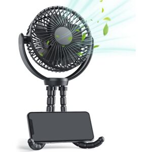 Tinor - Mini usb Clip Fan with 5200mAh Battery, Portable Small Desk Fan Mini Tripod Tinor - Mini usb Clip Fan with 5200mAh Battery, Portable Small Desk Fan Mini Tripod