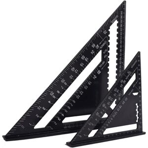 TINOR Multifunction Carpenter Square 18cm and 30cm, Metal Aluminum Triangle Ruler Square Guide Protractor Angle 45 90 Degrees/Carpenter Tools/Wood TINOR Multifunction Carpenter Square 18cm and 30cm, Metal Aluminum Triangle Ruler Square Guide Protractor Angle 45 90 Degrees/Carpenter Tools/Wood