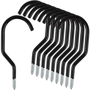 TINOR Pack of 10 Standard Stainless Steel Bike Storage Hooks TINOR Pack of 10 Standard Stainless Steel Bike Storage Hooks