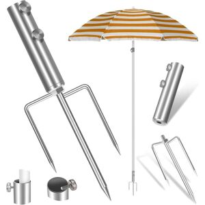 Tinor - Parasol Base, Parasol Stand with Ground Anchor, Removable Umbrella Holder, Multi-Application Metal Parasol Base, Adjustable Elastic Parasol Tinor - Parasol Base, Parasol Stand with Ground Anchor, Removable Umbrella Holder, Multi-Application Metal Parasol Base, Adjustable Elastic Parasol