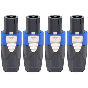 SEVENGIRL pcs speakon connectors, suitable for NL4FX speakon plug connectors, 4-pin female to NL4FC male converter, NL2FX 4-pole plug for Powercon twist-lock SEVENGIRL pcs speakon connectors, suitable for NL4FX speakon plug connectors, 4-pin female to NL4FC male converter, NL2FX 4-pole plug for Powercon twist-lock