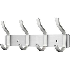 Serbia - Porte Manteau Mural de 4 Crochets, Patères Porte Manteaux Crochet Mural pour Serviettes en Acier Inoxydable (Argent, 4 Crochets) Serbia - Porte Manteau Mural de 4 Crochets, Patères Porte Manteaux Crochet Mural pour Serviettes en Acier Inoxydable (Argent, 4 Crochets)