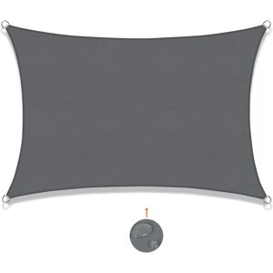 Tinor - Rectangular Shade Sail 2x3m Waterproof Canvas Shade uv Protection Tinor - Rectangular Shade Sail 2x3m Waterproof Canvas Shade uv Protection
