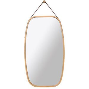 Tinor - Rectangular Wooden Wall Mirror, 74x43cm, Decorative Mirror with Wooden Frame, Bedroom or Dressing Room Tinor - Rectangular Wooden Wall Mirror, 74x43cm, Decorative Mirror with Wooden Frame, Bedroom or Dressing Room
