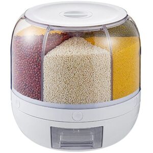 TINOR Rice Dispenser, Rotating Cereal Dispenser, Household Rice Container Storage, Dry Food Storage TINOR Rice Dispenser, Rotating Cereal Dispenser, Household Rice Container Storage, Dry Food Storage
