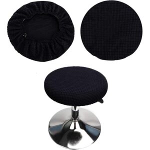 Linghhang - Round Stool Covers (2-Piece Set Black), Suitable for 28-40cm Stools, Bar and Cafe, Elastic Round Stool Covers, Washable and Easy to Care, Linghhang - Round Stool Covers (2-Piece Set Black), Suitable for 28-40cm Stools, Bar and Cafe, Elastic Round Stool Covers, Washable and Easy to Care,