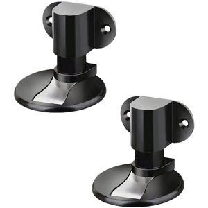 TINOR Set of 2 Door Stops, Stainless Steel, Black TINOR Set of 2 Door Stops, Stainless Steel, Black