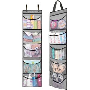 Tinor - Set of 2 hanging shelves, storage cabinet organizer, hanging organizer, gray Tinor - Set of 2 hanging shelves, storage cabinet organizer, hanging organizer, gray