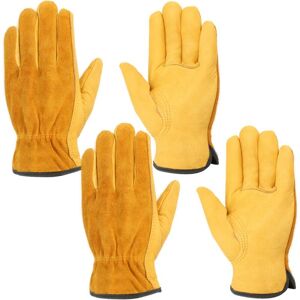 Tinor - Set of 2 Pairs of Heavy Duty Work Gloves Professional Anti-Cut Gloves for Construction Handling Logging and Mechanics Gardening Gloves for Tinor - Set of 2 Pairs of Heavy Duty Work Gloves Professional Anti-Cut Gloves for Construction Handling Logging and Mechanics Gardening Gloves for