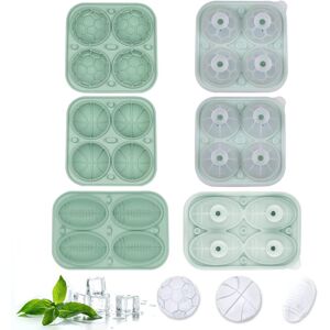 TINOR Silicone Ice Cube Mold, Ice Cube Tray with Lid, Ice Ball Ice Cube, 3 Pack Reusable Large Ice Cube Tray (Green) TINOR Silicone Ice Cube Mold, Ice Cube Tray with Lid, Ice Ball Ice Cube, 3 Pack Reusable Large Ice Cube Tray (Green)