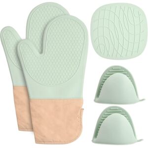 TINOR Silicone Potholder Glove, Heat Resistant Oven Glove Kitchen Waterproof Oven Potholders Kitchen Gloves TINOR Silicone Potholder Glove, Heat Resistant Oven Glove Kitchen Waterproof Oven Potholders Kitchen Gloves