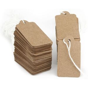 Linghhang - Small Kraft Price Tags, 500PCS, 22mm x 35mm, Jewelry Marking Tags with String, Price Label for Clothing Linghhang - Small Kraft Price Tags, 500PCS, 22mm x 35mm, Jewelry Marking Tags with String, Price Label for Clothing