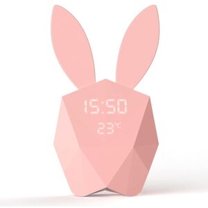Tinor - Smart and Connected Alarm Clock with Motion Detector - Portable Design Night Light - Pink Tinor - Smart and Connected Alarm Clock with Motion Detector - Portable Design Night Light - Pink