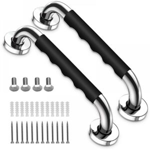 Linghhang - Pack of 2, 30cm) Non-Slip Stainless Steel Accessible Bathroom Grab Bars Linghhang - Pack of 2, 30cm) Non-Slip Stainless Steel Accessible Bathroom Grab Bars