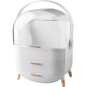 Tinor - Universal cosmetic storage box, sun protection, transparent dust cover, large capacity, with drawer, with handle, plastic/acrylic material, Tinor - Universal cosmetic storage box, sun protection, transparent dust cover, large capacity, with drawer, with handle, plastic/acrylic material,