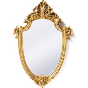 TINOR Vintage Decorative Wall Mirror in the Shape of a Golden Shield 30 x 22 CM TINOR Vintage Decorative Wall Mirror in the Shape of a Golden Shield 30 x 22 CM