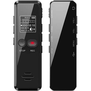 Tinor - Voice Recorder, 8GB, 1536kbps, Noise Cancelling, Portable, Black Tinor - Voice Recorder, 8GB, 1536kbps, Noise Cancelling, Portable, Black