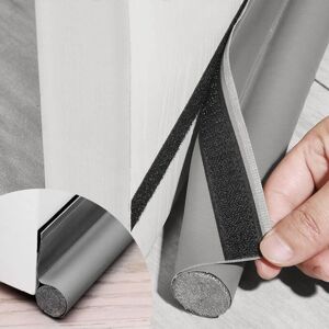 Linghhang - Single-sided windproof door bottom 96 cm gray with self-adhesive sealing strip, windproof and noise-reducing sealing strip Linghhang - Single-sided windproof door bottom 96 cm gray with self-adhesive sealing strip, windproof and noise-reducing sealing strip