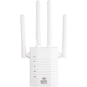 TINOR Wireless Network Signal Amplifier, 1200Mbps Transmission, 4 External Antennas, 2.4GHz-5GHz Network, ap Repeater Mode and wps Function, AC100 - 240V, TINOR Wireless Network Signal Amplifier, 1200Mbps Transmission, 4 External Antennas, 2.4GHz-5GHz Network, ap Repeater Mode and wps Function, AC100 - 240V,
