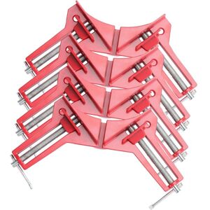 TINOR Woodworking Corner Clamps, 90 Degree Right Angle, Adjustable Wood Miter Clamp for Right Angle Fixing Furniture TINOR Woodworking Corner Clamps, 90 Degree Right Angle, Adjustable Wood Miter Clamp for Right Angle Fixing Furniture