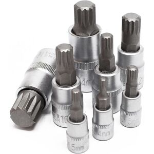 TINOR Xzn Socket Set Multiple Tooth 8 Pieces M4 - M16-JUSCH TINOR Xzn Socket Set Multiple Tooth 8 Pieces M4 - M16-JUSCH