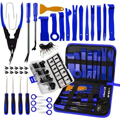 TINOR 88 Piece Car Tool Set, Nylon, Blue TINOR 88 Piece Car Tool Set, Nylon, Blue