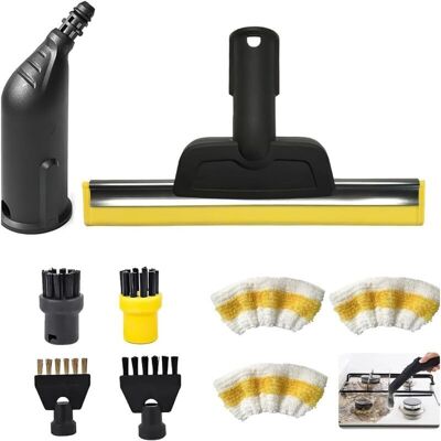 SEVENGIRL 9-Piece Steam Cleaner Accessory Set Compatible with Kärcher SC1 SC2 SC3 SC4 SC5, Steam Cleaning Brushes, Nozzle Tip, Cleaning Cloth Cover SEVENGIRL 9-Piece Steam Cleaner Accessory Set Compatible with Kärcher SC1 SC2 SC3 SC4 SC5, Steam Cleaning Brushes, Nozzle Tip, Cleaning Cloth Cover