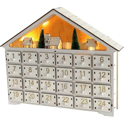 TINOR Wooden Advent Calendar, Reusable Empty Advent Calendar, diy Christmas Calendar with 24 Drawers, Unique led Christmas Ornaments for Christmas TINOR Wooden Advent Calendar, Reusable Empty Advent Calendar, diy Christmas Calendar with 24 Drawers, Unique led Christmas Ornaments for Christmas