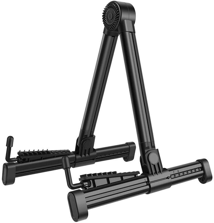 TINOR 2 Pack Foldable Guitar Stand, Foldable Floor Stand for Electric Guitar, Acoustic Guitar, Ukulele, Violin, Banjo, Portable and Lightweight