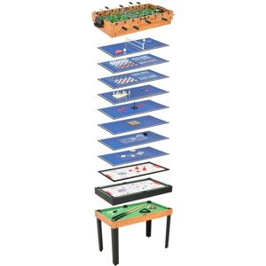 15-in-1 Multi Game Table 121x61x82 cm Maple Vidaxl brown