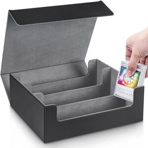 Linghhang - Card Storage Box, Magic Card Storage Box, Storage Box Can Hold Up to 1800 Cards, pu Leather Magnetic Storage Box for Magic Commander tcg Linghhang - Card Storage Box, Magic Card Storage Box, Storage Box Can Hold Up to 1800 Cards, pu Leather Magnetic Storage Box for Magic Commander tcg