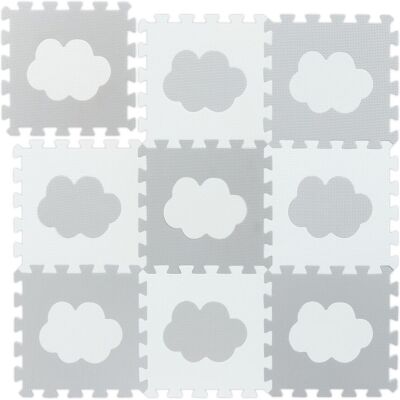 Relaxdays Baby Puzzle Carpet - Cloud Design, 9 pcs, 91.5x91.5 cm Relaxdays Baby Puzzle Carpet - Cloud Design, 9 pcs, 91.5x91.5 cm