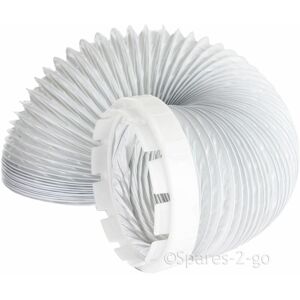 Vent Hose & Adaptor Kit Universal Tumble Dryer (2 Metres, 4'' Fitting) - Spares2go