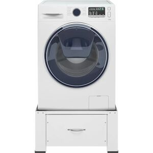 BERKFIELD HOME Mayfair Washing Machine Pedestal with Drawer White