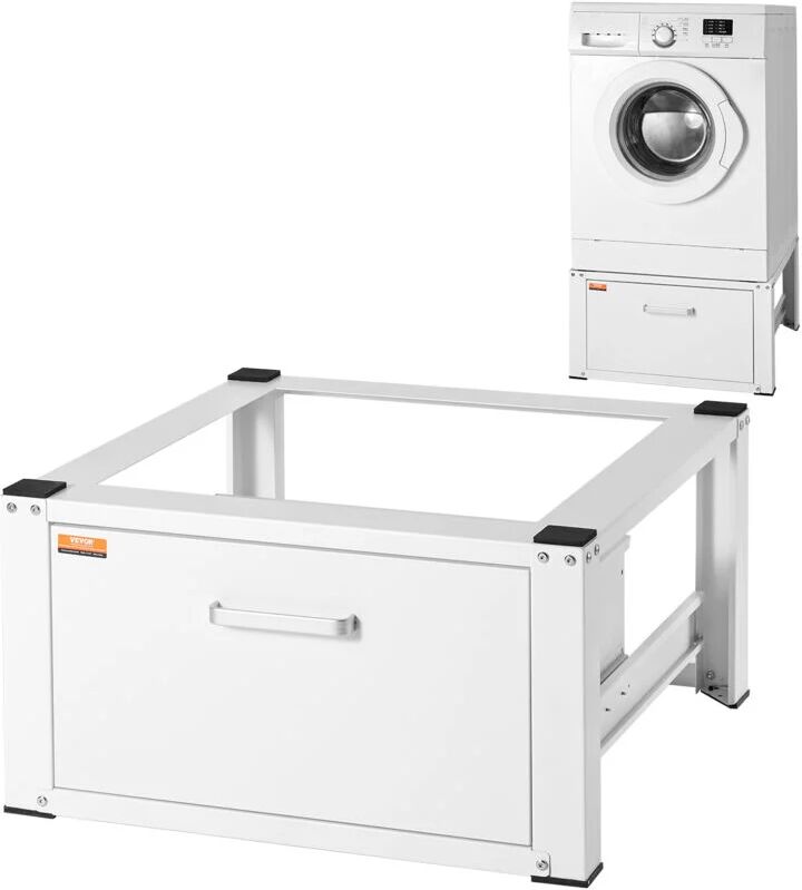 VEVOR Laundry Pedestal 686mmW x 366mmH, Washer And Dryer Base Stand Platform Universal Fit 299kg Capacity, Heavy Duty Multi-Functional Base for